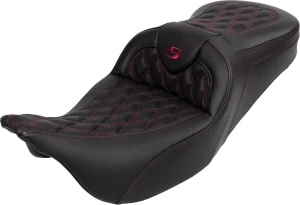 Asiento Roadsofa™ con costuras en rejilla - LS c/respaldo, burdeos