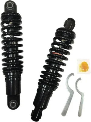 Amortiguadores altura de conducción ajustable prémium - HD 12"BLK 91-17FXD