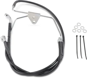 Kit de latiguillo de freno de vinilo negro de longitud extendida - 8"