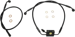 Kit de latiguillos de freno ABS doble disco XR - Línea negro SFT