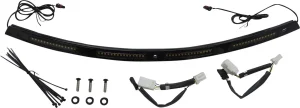 Genesis® 4 Dynamic LED moldura de parabrisas Batwing - Moldeado dinámico FLHT06-13 negro