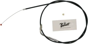 Cable de acelerador/ralentí de vinilo negro - acelerador tradicional oversize +6" (152MM)