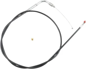 Cable de acelerador/ralentí de vinilo negro - 6"