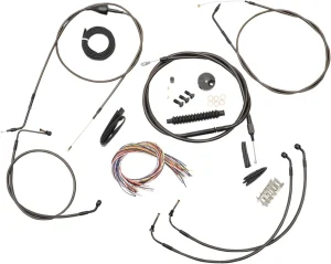 Kit Completo de Cables/Línea de Freno de Manillar Midnight Trenzado - 12"-14"