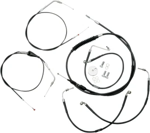 Kit de cable de manillar/línea de freno de vinilo negro estándar - 20"