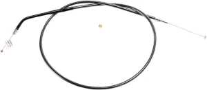 Cable de acelerador/marcha en vacío trenzado Black Pearl™ - acelerador negro perlado