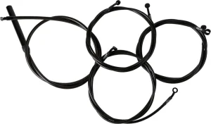 Kit Completo de Cables/Línea de Freno de Manillar Midnight Trenzado - 18"-20"