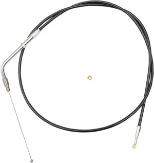 Cable de acelerador trenzado de vinilo negro para manillar - 15"-17"