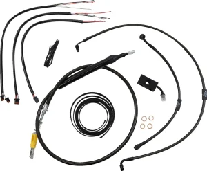Kit Completo de Cables/Línea de Freno de Manillar Midnight Trenzado - cables CM 16" ABS SFTL18
