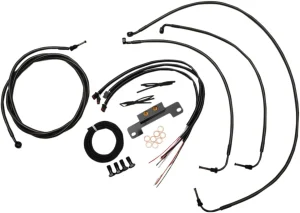 Kit Completo de Cables/Línea de Freno de Manillar Midnight Trenzado - 18"-20"