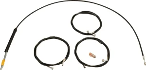 Kit de cable de manillar/línea de freno de vinilo negro estándar