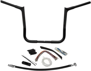 Kit de manillar 1-1/4" EZ Install Pointed Top - 14" BL PT FLH