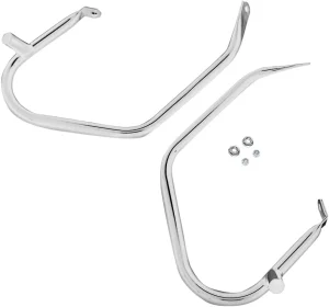Protecciones para alforja de perfil bajo - Protectores low-profile cromados