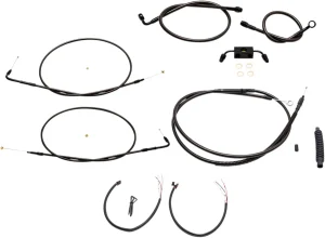 Kit Completo de Cables/Línea de Freno de Manillar Midnight Trenzado
