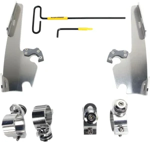 Kit de anclaje completo Trigger-Lock para parabrisas Fats/Slim - montaje pulido