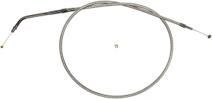 Cable de acelerador/marcha en vacío trenzado de acero inoxidable pulido - acelerador natural