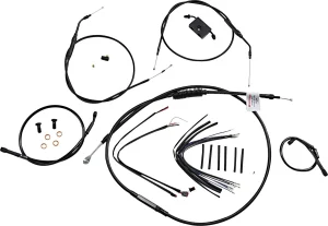 Kit de cables de manillar y latiguillo de freno extendidos para Sportster con ABS - control 14 ape hanger XL