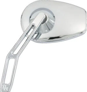 Micro Mirror con brazo V2 Cut-Out - Espejo izquierdo cromo <span style="color: red;font-size: 0,5em">- ALMACEN USA-</span>