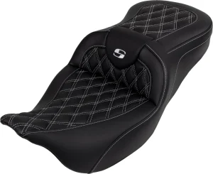 Asiento Roadsofa™ con costuras en rejilla - LS c/respaldo, blanca