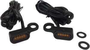 Luces LED de posición para intermitentes - manubrio NEGRO/ÁMBAR