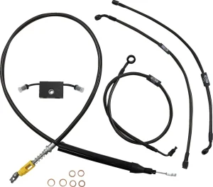 Kit de cable de manillar/freno trenzado Standard Midnight - cables M DD AB 13" SFT18