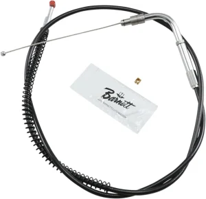 Cable de acelerador/ralentí de vinilo negro - acelerador tradicional oversize +6" (152MM)