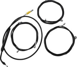 Kit de cable de manillar/línea de freno de vinilo negro estándar - cables B AB 15-17 FL21