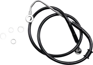Línea de freno de acero inoxidable de longitud extendida - 15-17SFTL negro +4