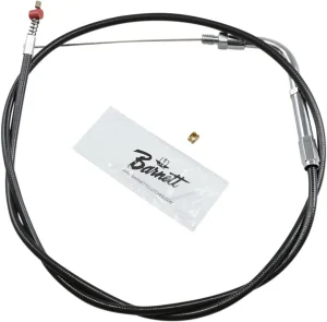 Cable de acelerador/ralentí de vinilo negro - ralentí tradicional longitud estándar