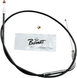 Cable de acelerador/ralentí de vinilo negro - acelerador tradicional longitud estándar