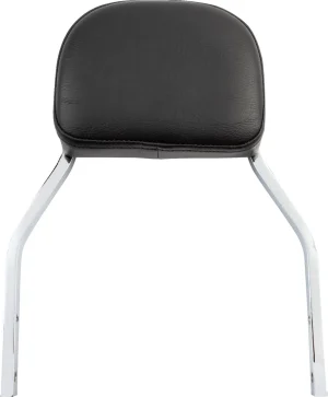 Sissy Bar cuadrada - Reposabultos mini cuadrado cromo con almohadilla HD <span style="color: red;font-size: 0,5em">- ALMACEN USA-</span>
