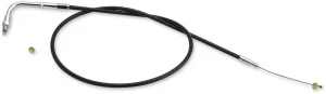 Cable de acelerador/ralentí en vinilo negro - acelerador lado abierto 36"