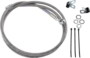 Kit de latiguillo de freno de acero inoxidable de longitud extendida - delantero alargado 8"