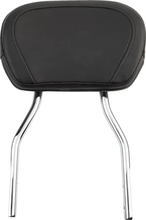 Sissy bar redondo - Reposabultos estándar cromo con almohadilla HD