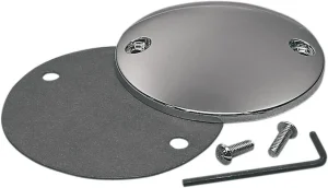 Tapa de encendido redonda - platinos abovedada cromada