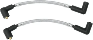 Cable de bujía trenzado - encendido acero inoxidable pulido natural <span style="color: red;font-size: 0,5em">- ALMACEN USA-</span>