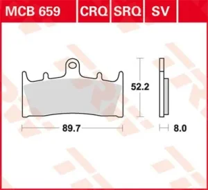 Pastillas de Freno Sinterizadas Serie SV - SV sinter Performance street
