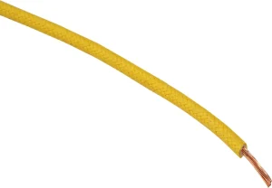 Cable de conexión con trenzado textil - 16-GAUGE tela 25' amarillo <span style="color: red;font-size: 0,5em">- ALMACEN USA-</span>
