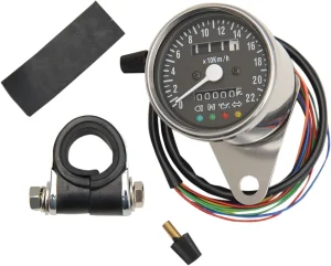 Velocímetro mecánico estilo Mini 2,4" con testigos LED
