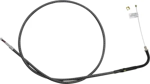 Cable de acelerador/marcha en vacío trenzado KARBONFIBR - ralentí en fibra de carbono