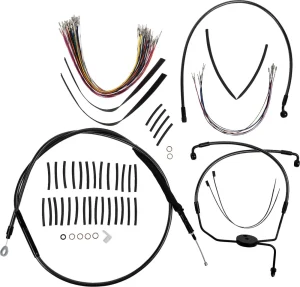 Kit de instalación de manillar Viking de 1-1/4" - 12" negro
