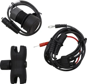 Cargador de puerto USB dual con soporte de bola de 1" - DUAL-USB 1 BM cromo
