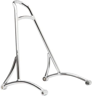 Respaldo corto - Barra sissy bar corta con almohadilla cromo