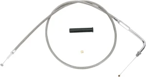 Cable de acelerador trenzado en acero inoxidable - 30" <span style="color: red;font-size: 0,5em">- ALMACEN USA-</span>