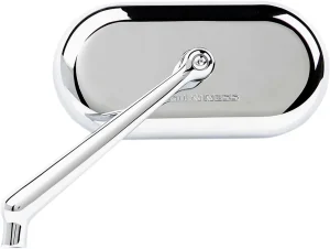 Espejo ovalado forjado - oval cromado izquierdo <span style="color: red;font-size: 0,5em">- ALMACEN USA-</span>