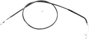 Cable de acelerador/marcha en vacío trenzado Black Pearl™ - ralentí Chrome