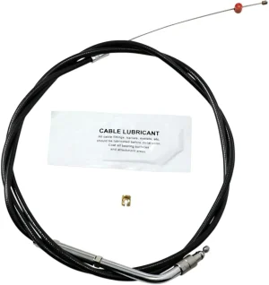 Cable de acelerador/ralentí de vinilo negro - acelerador tradicional oversize +6" (152MM)