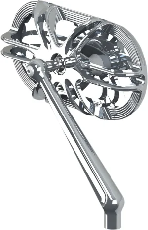 Espejo Caged Series - jaulado corte profundo derecho cromado <span style="color: red;font-size: 0,5em">- ALMACEN USA-</span>