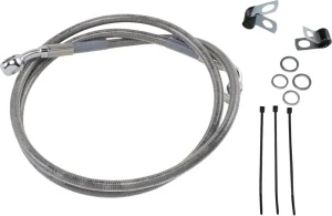 Kit de latiguillo de freno de acero inoxidable de longitud extendida - 2"