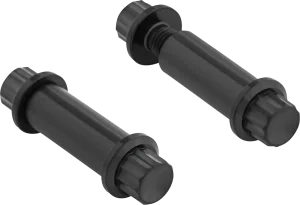 Juego de tornillos de titanio de 12 puntos para estriberas - Kit de pernos 12PT reposapiés negro